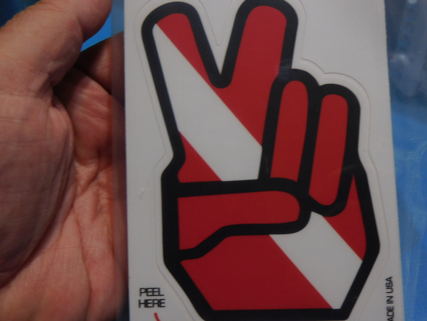 Peace Dive Sticker