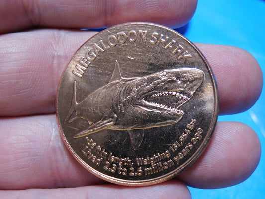 Megalodon Copper Coin